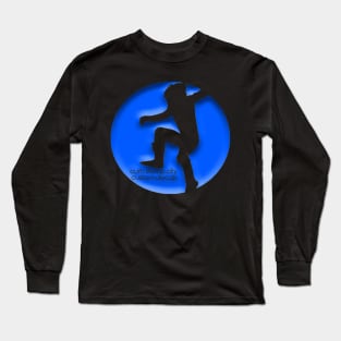 Curb Stomp- Blue Long Sleeve T-Shirt